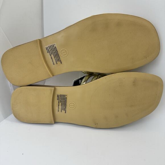 Universal Thread Womens Rian Slide Sandals Gold Summer Beach Comfort Sze 11 - Picture 16 of 16